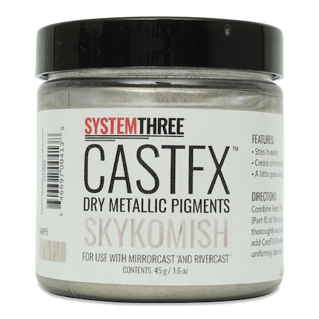 System Three Resins CastFX Dry Metallic Color Pigments, Skykomish, 45g 3154S06